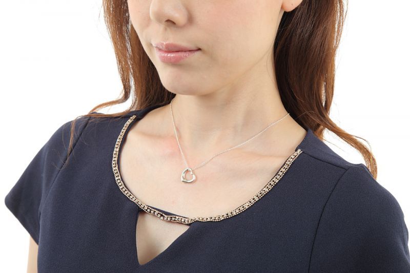 【新品未使用、美品】Tiffany オープンハートネックレス