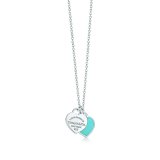 画像: TIFFANY&Co[ティファニー]　リターン トゥ ティファニー ミニ ダブル ハート タグ ペンダント　ブルーエナメル　並行輸入品